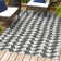 Tanna Modern Tribal Geometric Black/Ivory Indoor/Outdoor Rug