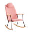 Chaise berçante réglable avec repose-tête, chaise berçante rembourrée avec dossier haut et chaises berçantes modernes Chaise d'appoint confortable pour chambre de bébé, chambre à coucher, salon