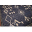 Tapis à motif géométrique oriental marocain bleu 8 x 13