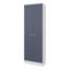 Armoire polyvalente avec cinq tablettes et portes de rangement pour la cuisine et la maison, blanc et bleu | Idée de cadeau-2006378200