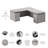 Bush Business Furniture Stratus 72W X 78D Height Adjustable L Shaped Standing Desk With Drawers - Reversible-114509243
