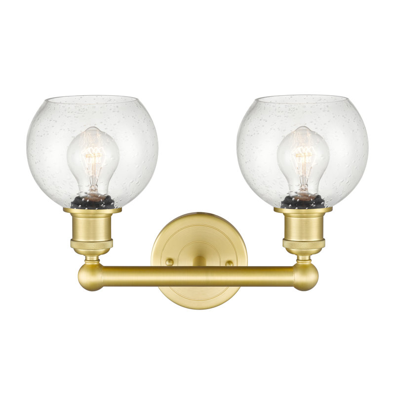 Cambria 2 - Light Dimmable Vanity Light, Seedy, Satin Gold