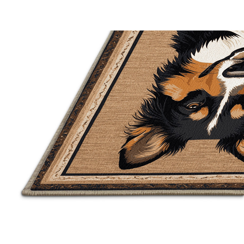  Tapis lavable Entlebucher Mountain Dog Dogs, Rectangulaire 3 pi x 5 pi