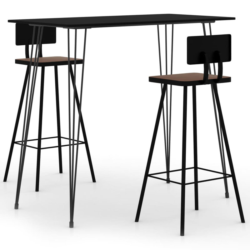 Picard 2 - Person Dining Set, Black