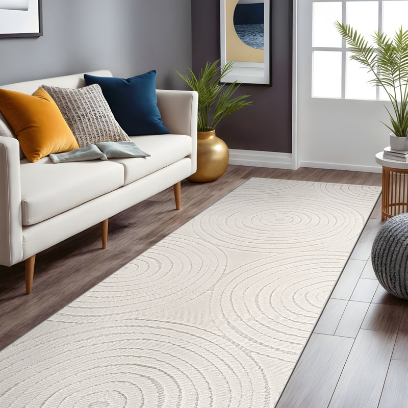 Bunny Modern High-Low Indoor Area Rug, Runner 2' x 7'
