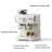Semi-Automatic Espresso Machine with Built-in Grinder