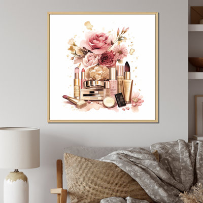 " Pink And Gold Cosmetics Boho Chic Beauty Make-Up "