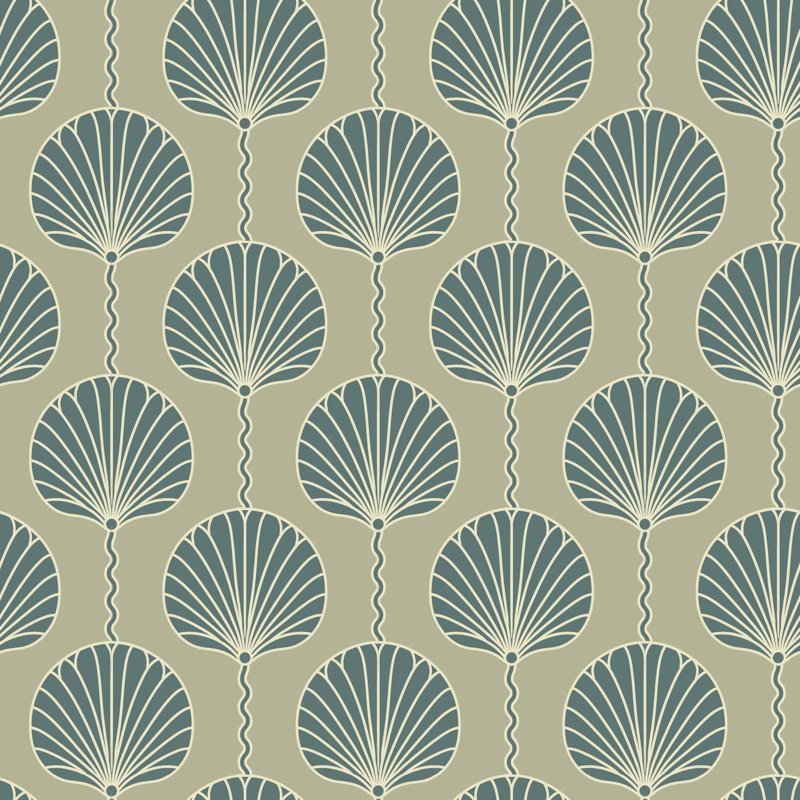 Papier peint Deco Lily - Brun clair
