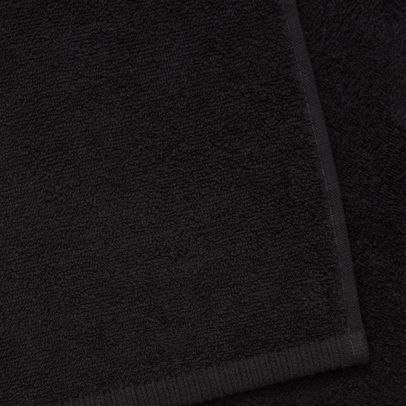 Quick Dry Cotton Hand Towel, Black
