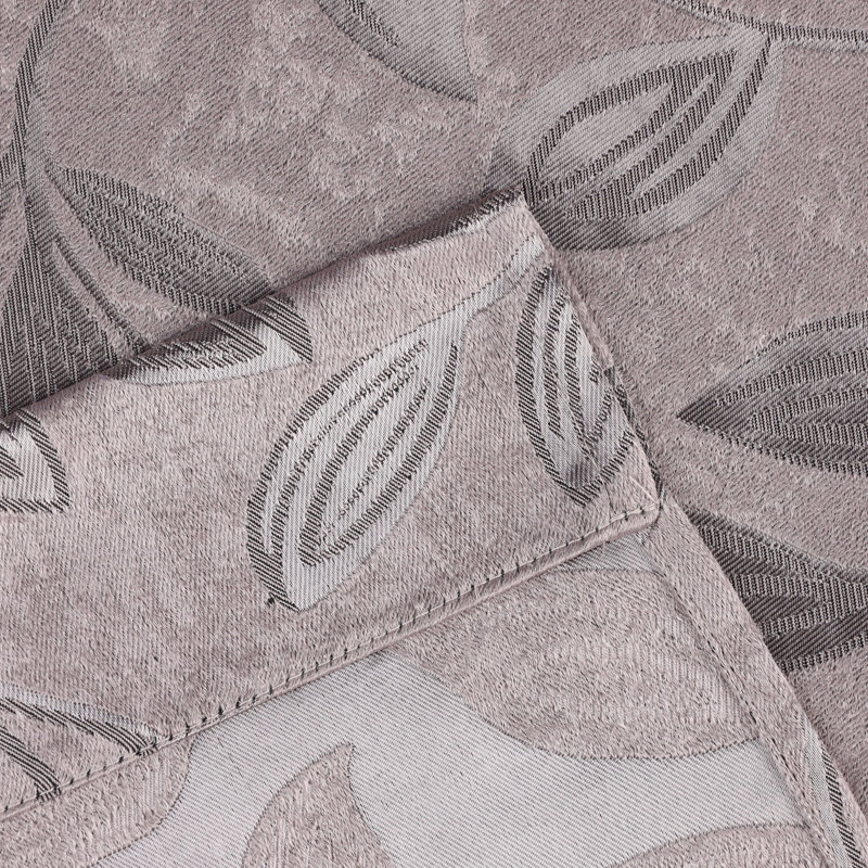 Finklea 100% Polyester Floral Room Darkening Grommet Curtain Panels, Cappuccino/Brown, 46" W x 63" L