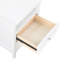 Table de chevet 2 tiroirs Weston White-1753336327