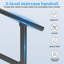 Rails en métal pour les marches extérieures, rampe d'escalier extérieure de 2 à 3 marches, balustrade 40 po x 36 po, balustrade de terrasse, balustrade en fer forgé noir avec trousse d'installation pour marches en béton