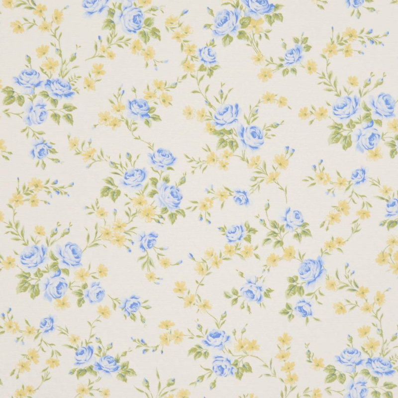 Allure Floral Foliage Fabric, Spring Rain