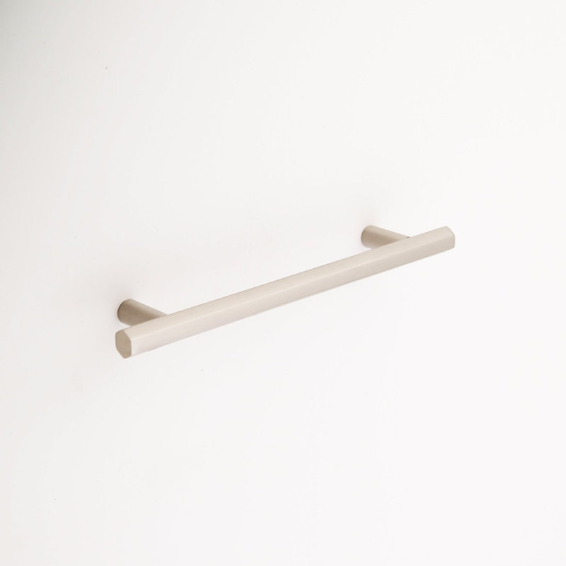 Poignée de tiroir en laiton massif Madelyn Carter Abigail, Nickel satiné, 6"