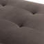 Banc d'appoint en velours Dahlia - Chocolat