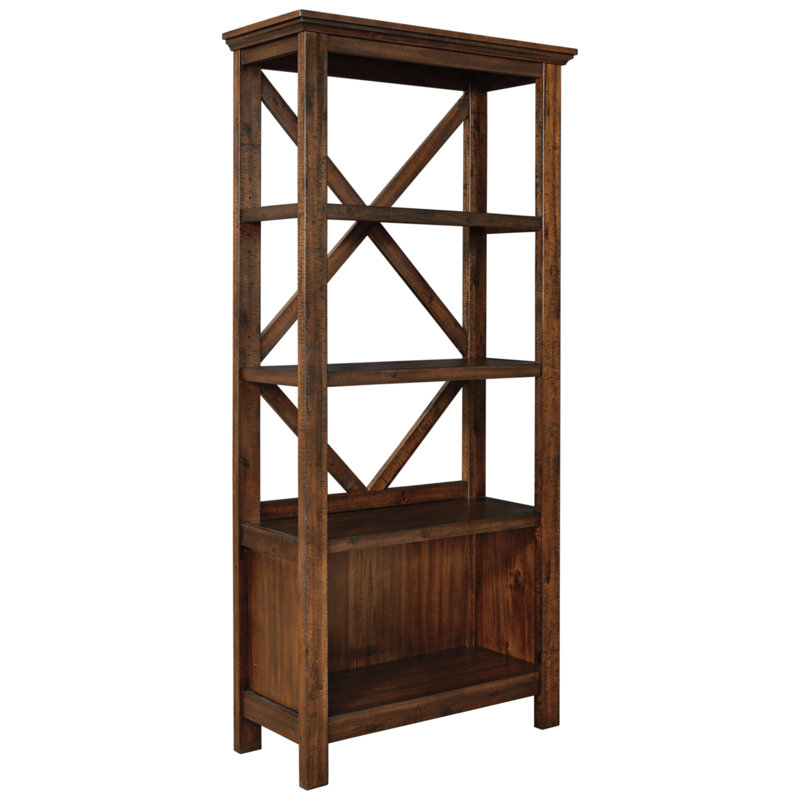 Bibliothèque étagère Auberon, Brun, (4 tablettes) H 75 po x l 34 po x P 12 po