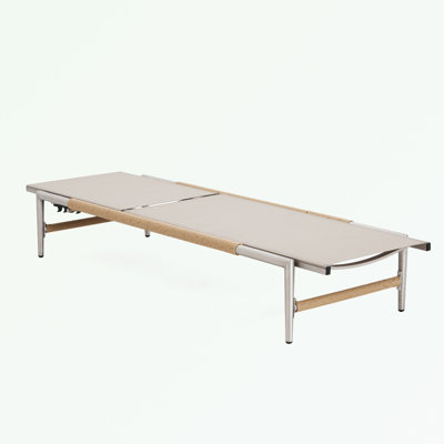 Outdoor Patio Aluminun Chaise Lounge with Mesh Seat