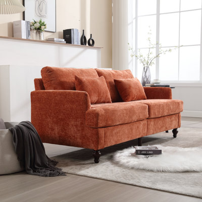 Canapé en chenille de style Mid-Century