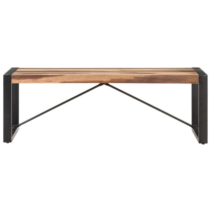 Table basse simple Cielke, Black, Brun / Chêne, H 15,7 po x l 23,6 po x P 47,2 po