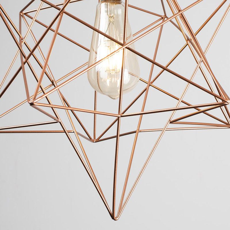 Baden 1 - Light Geometric Pendant, No, Matt Black, Grey