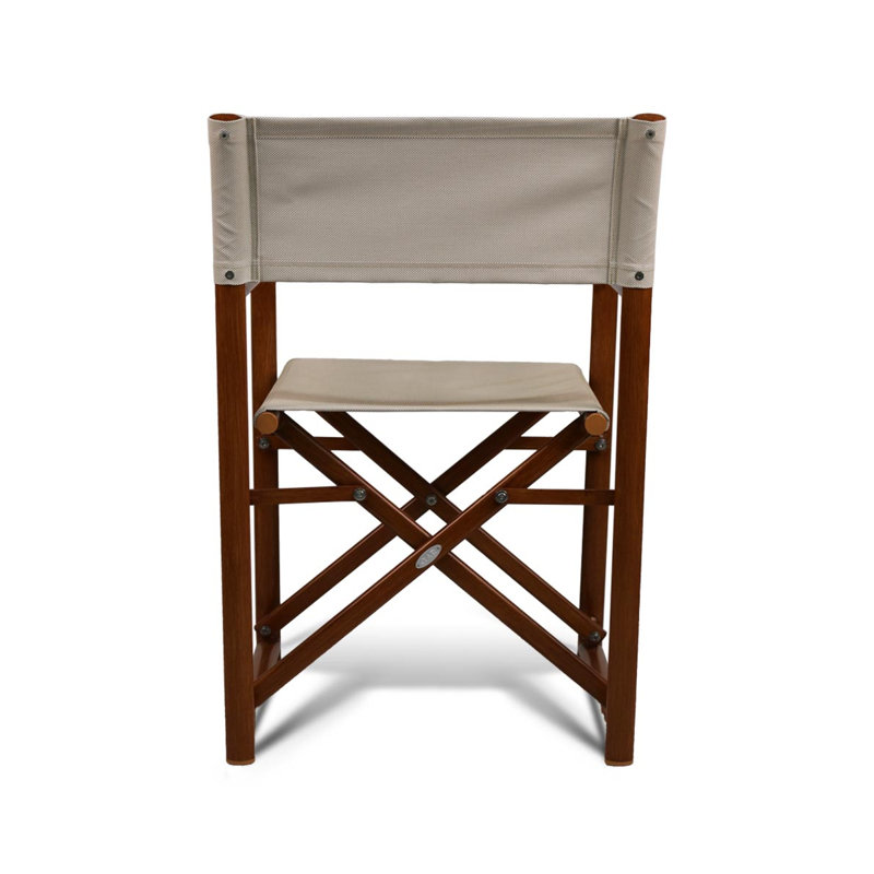 Campaign Folding Armchair, Teak/Sand