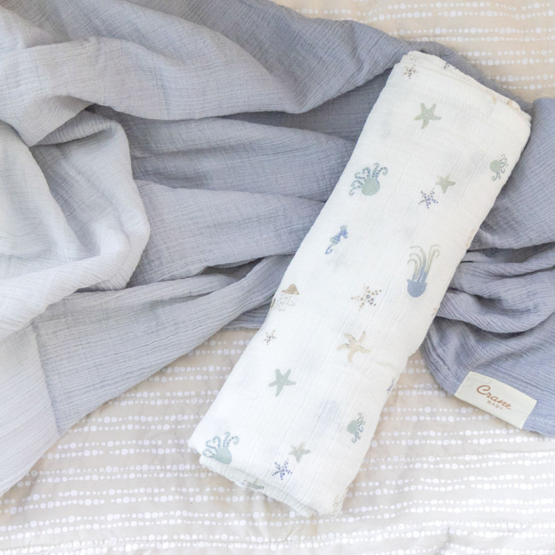 Cove 3-pc. Swaddle Set (sea Life)