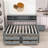 Wood Full Daybed with Cabinets, Shelves and Drawers-206241175