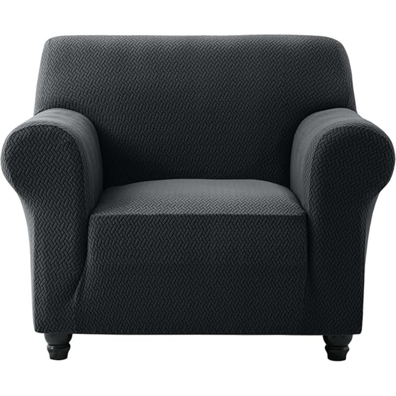 Aspire Homeware 1-Seater High Quality Stretchable Spandex Sofa Cover, Black