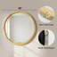 Miroir mural rond en bois massif-696575123-696575125