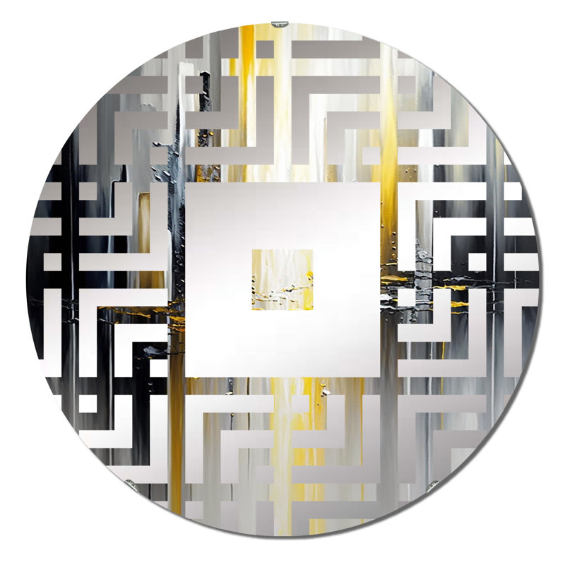 Volla - Miroir mural carré, 31,4 po x 31,4 po