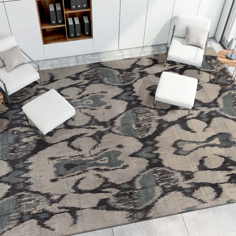 Wool Ikat Area Rug