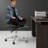 Height-Adjustable Cross Legged Office Chair With Wheels-273691502