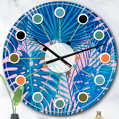 Horloge murale rétro Mid-Century