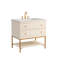 Kim 36"L Free Standing Vanity In Antique White