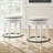 Daiah Swivel Upholstered Counter Stool with Solid Wood Frame-70462200