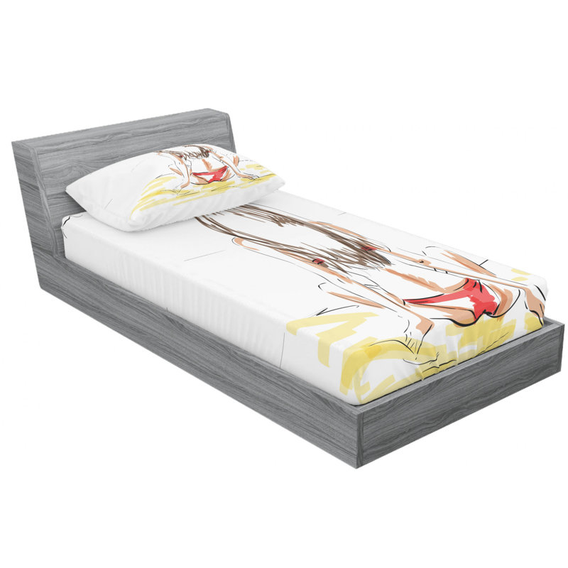 Microfiber Sheet Set, Twin XL Sheet Set with Fitted Sheet
