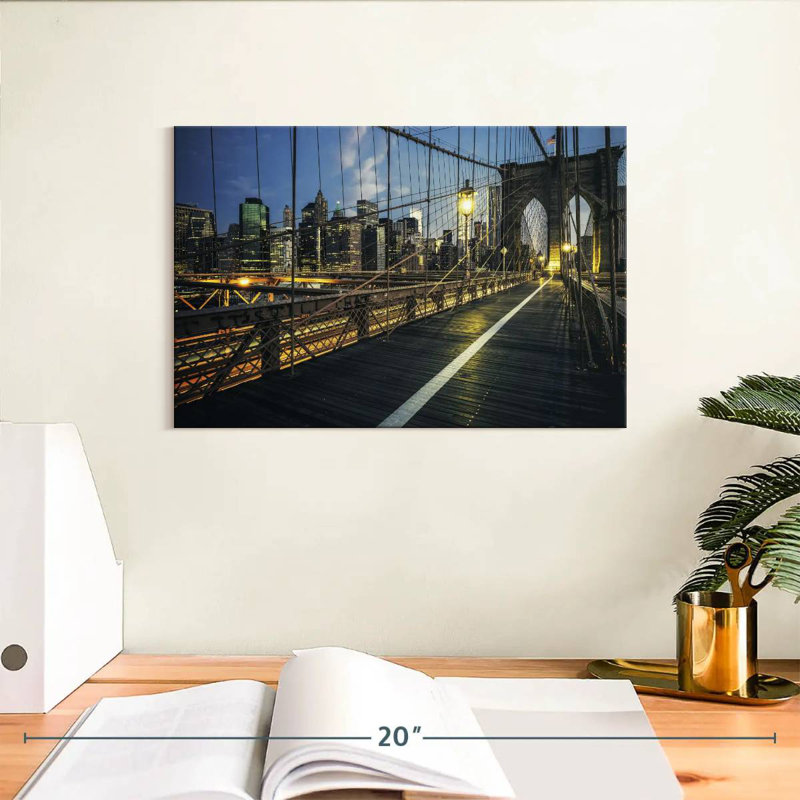 Brooklyn Bridge Lighting, 8" H x 12" W