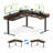 L Shaped Standing Desk With Drawers, Shelf, Adjustable Gaming Table For Home, Office, Gamer-320722744-320722727
