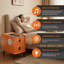 Table de chevet multifonctionnelle, orange