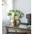 Aluminum Chisel Flower Vase, Gold-1164299123