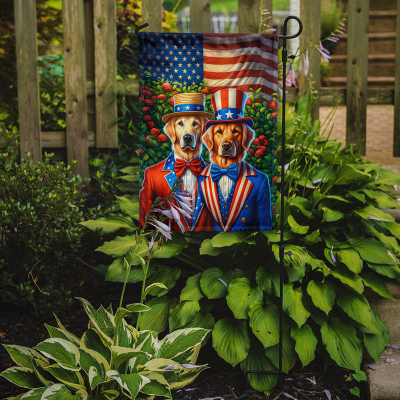 Drapeau All American Garden, Golden retriever blond