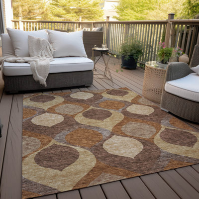 Tapis d'entrée / extérieur antidérapant Caziyah