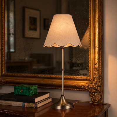 Lottie Table Lamp - Linen Colour