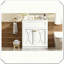 Meuble-lavabo autoportant moderne avec lavabo en céramique et poignées dorées-1488974386
