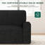 Modern Loveseat Sofa for Living Room, 220cm Chenille Sofa, Spring Cushions, Solid Wood Frame, Easy Assembly for Small Spaces-755996669