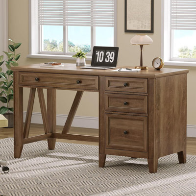 Bureau de direction 54 po avec classeur Farmhouse