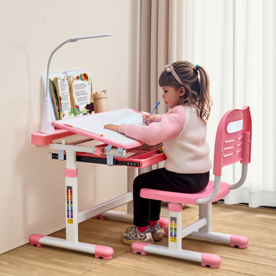 Adjustable Height Steel Writing Desk