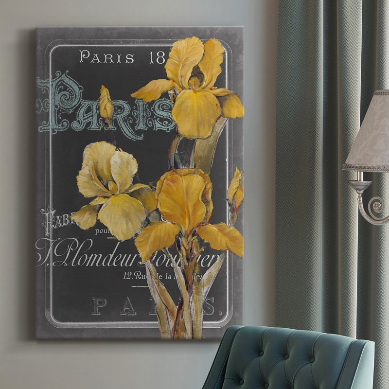 Tableau noir sur toile de qualité supérieure Paris IV - prêt à accrocher, L 8 po x H 12 po