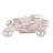 Teamson Kids Polka Dot Princess Baby Doll Pram Stroller with Retractable Canopy, Storage Basket & All-Terrain Wheels