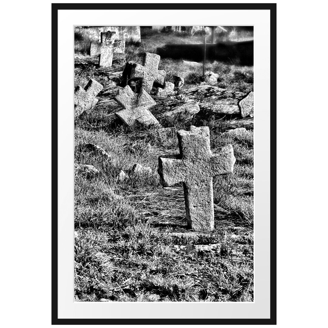 Gerahmtes Poster Friedhof